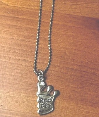 Disney Royal B.F.F. Best Friend Charm Necklace Link Chain Silver 10''L VTG 90s