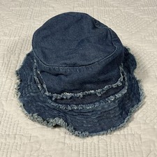 Old Navy Baby Bucket Hat 100 Cotton L/XL 12-24 mo. Denim Blue Sun Hat