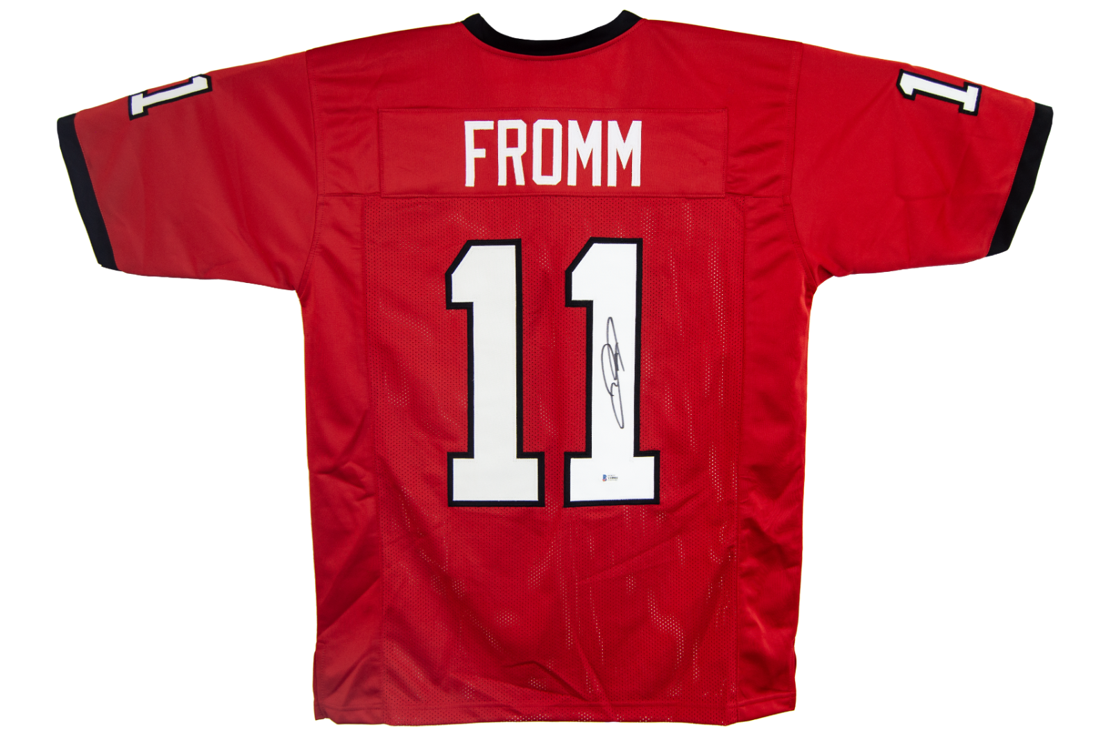 Jake Fromm Autographed Signed Georgia Bulldogs Custom Red Georgia Jersey (Beckett - BAS) 