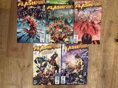 FLASHPOINT #1-5 - 1st PRINT FULL SET - KEY READING PRE NEW 52