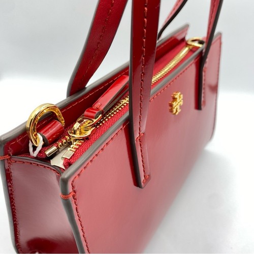 Tory Burch Blake Mini Tote Lipstick Red 164018 - Picture 10 of 13