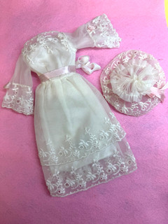 MIDI MARVELOUS # 1870 Vintage 1969 Mod Barbie Mattel Dress Hat T straps