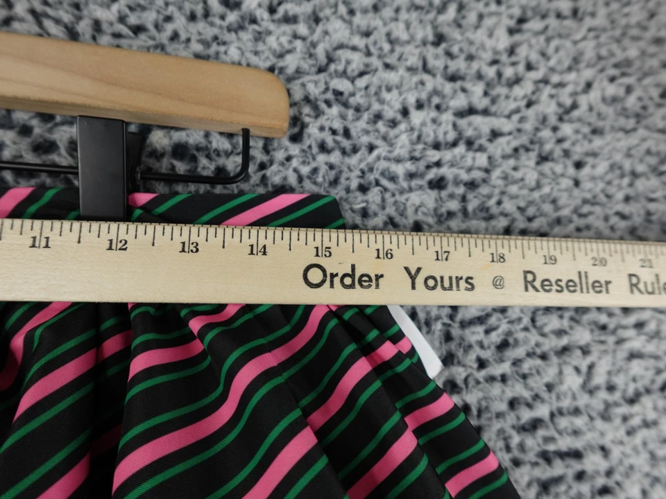 Wicked X Target 女式迷你泡泡裙 XXS 码黑色粉红色绿色条纹全新带标签 — 第 4/4 张图片