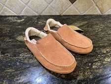 NIB Olukai Women's Nohea Soft Shearling Shoes Slippers Cedarwood Sz 7 Ret. 130