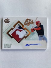 Brady House 1/1 Auto Logoman 2024 Leaf Trinity The Cycle - MLB Starter Nationals