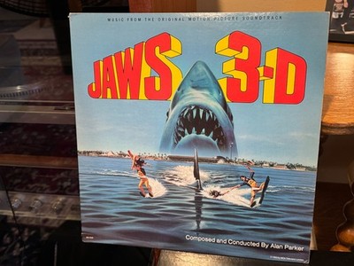 Jaws 3D Original Motion Picture Soundtrack 3-D Vinyl Record 1983 VG+ Spielberg