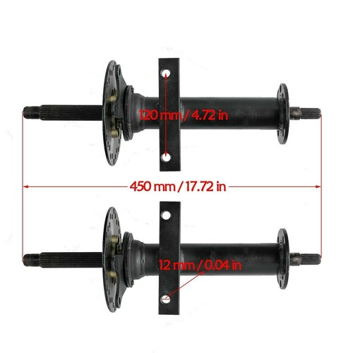 30" 40" Elektro Hinterachs Differential Achse Kit 48V 1000W Motor DIY Go Kart Cart ATV - Bild 11 von 23