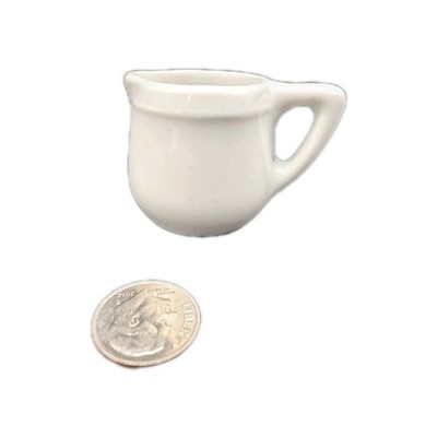 1.5'' Individual Pitcher Jug Pillivuyt E931 Sauce Cream White Porcelain France