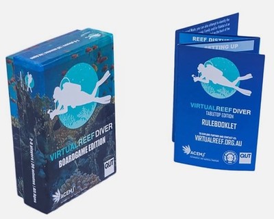 Virtual Reef Diver Board Game Edition Educational Memory Card Game New