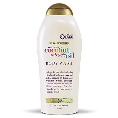 OGX Extra Creamy + Coconut Miracle Oil Ultra Body Wash 19.5 Fl Oz
