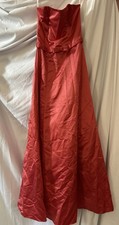jessica mcclintock gunne sax strapless red dress With Small Bow Size 3/4