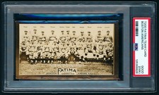1913 Fatima Team Boston Americans - TRIS SPEAKER - Fresh Grade PSA 2++ Pencil MK
