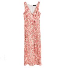 Lauren Ralph Lauren Pink, Ivory, & Green Floral Maxi Dress, Size 10, NWOT!