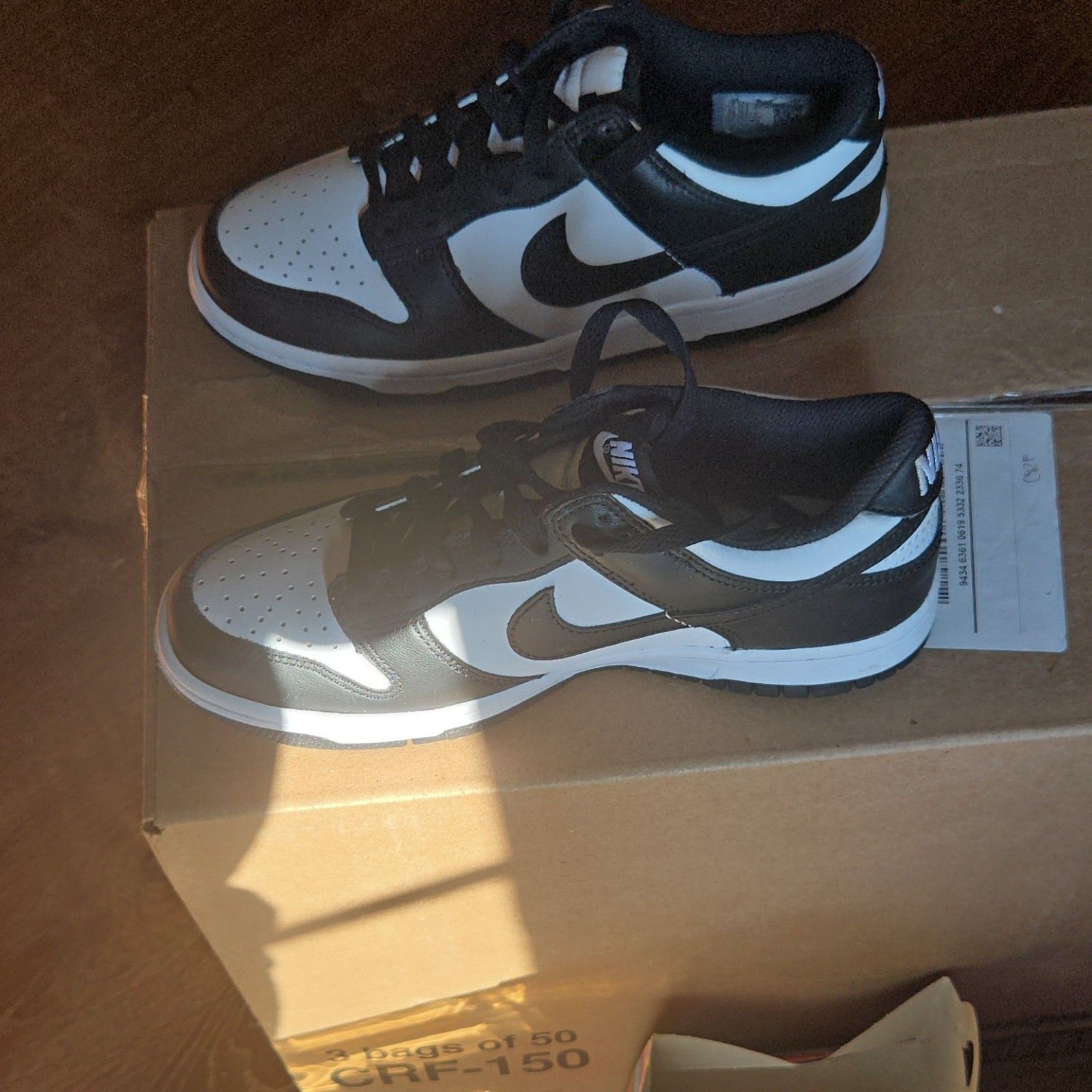 Nike Dunk Low Panda Black/White Men's Low Top Lace Up Athletic Sneakers thumbnail 4