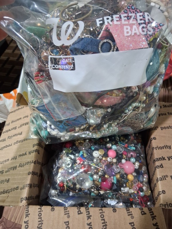 10+Lbs Craft Jewelry Unchecked some Wearable Huge Mega Lot Beads Metals And More