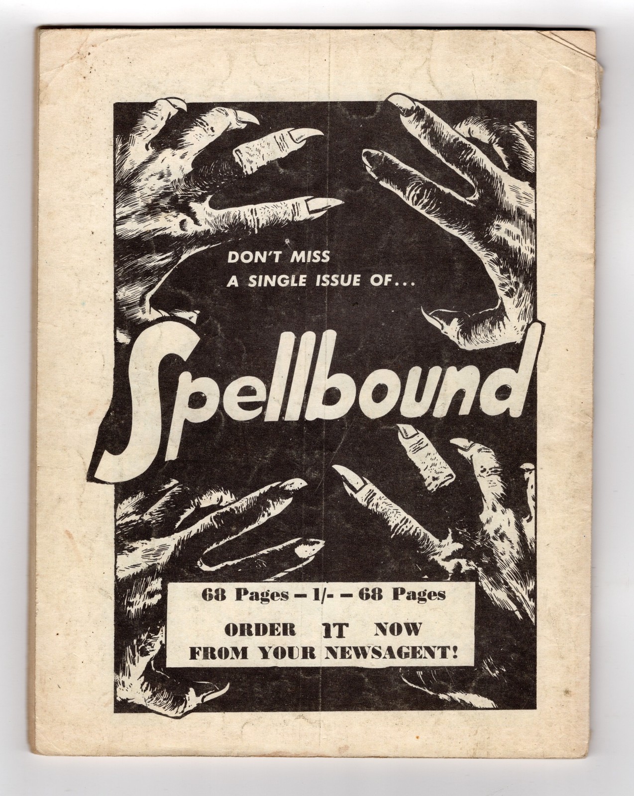 1952 MARVEL MYSTIC #7 , #5 , SPELLBOUND #27, #30 & STRANGE TALES #62 RARE UK