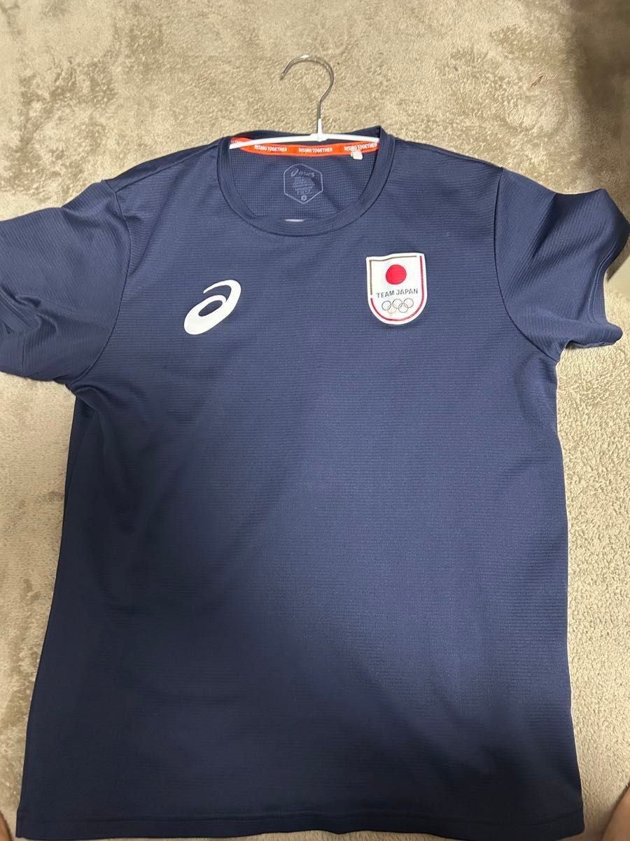 Asics Team Japan Wrestling T-Shirt Size S Navy Official