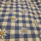 Streetwear Society Romper White Blue Gingham Daisy On/Off Shoulder Ruffle Sz S  — photo 8