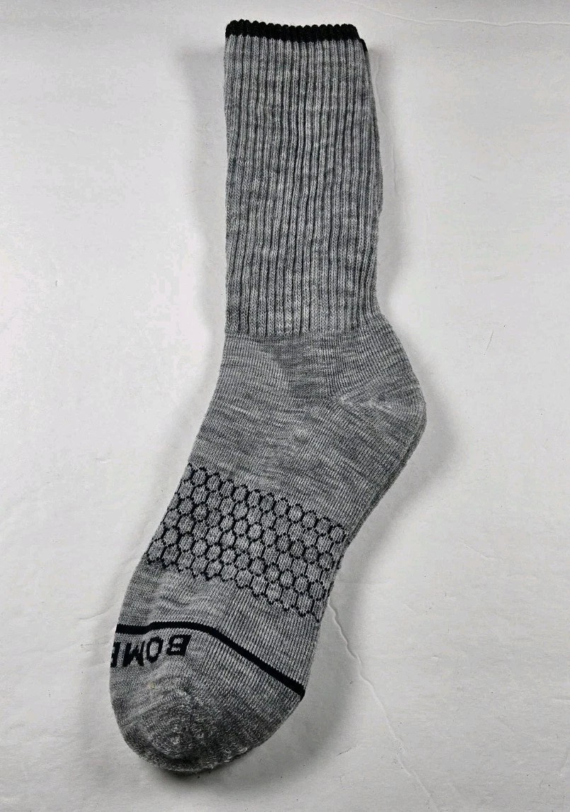 Bombas Merino Wool Blend Midweight Crew Socks Size M