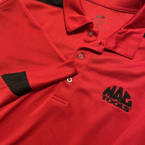 Mac Tools Ultra Club Cool & Dry Men’s Performance Polo Shirt Sz XL Red, Black - Picture 5 of 8