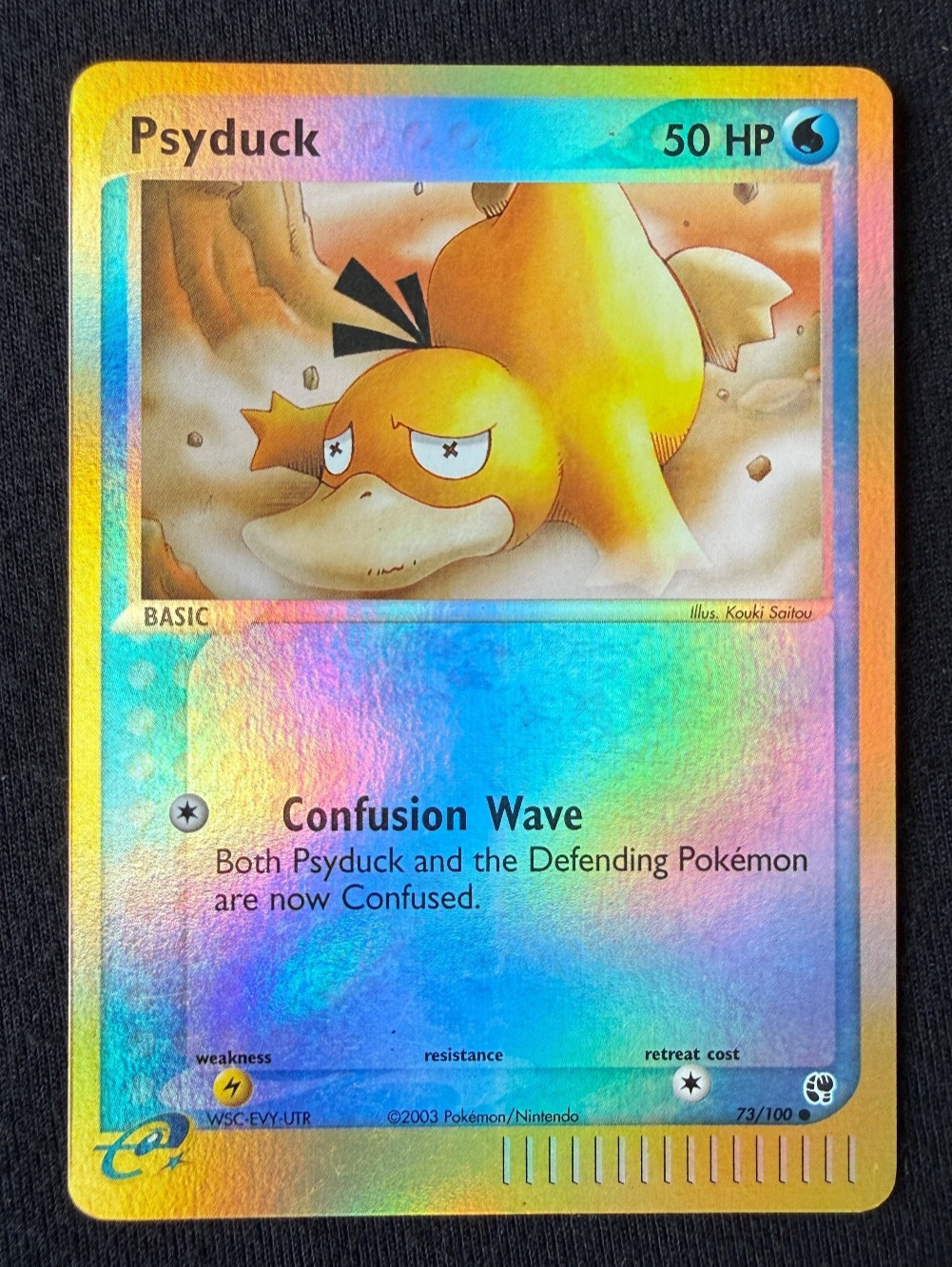 Psyduck 73/100 Sandstorm Reverse Holo NM Excellent Condition RARE 