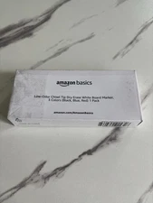 Amazon Basics Dry Erase Markers For Whiteboards, Chisel Tip, Low-Odor, Pack of 3