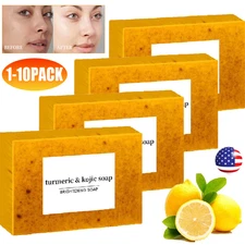 2-10x Kojic Acid& Turmeric Glow Soap bar, Dark Spots , Skin Glow, Brighter Skin