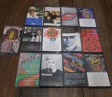 Lot of 13 Vint Cassette Tapes-80s/90s AC/DC, Elton John, Gogos, Huey Lewis