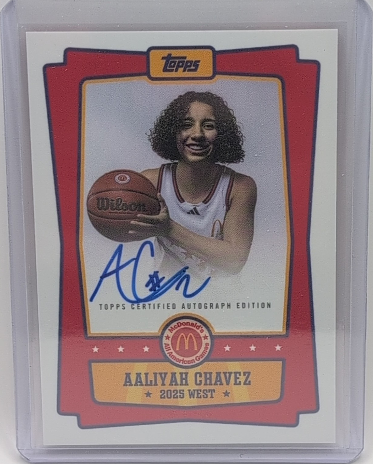 Topps Chrome McDonald's All American Aaliyah Chavez Auto #EA-ACH 2025