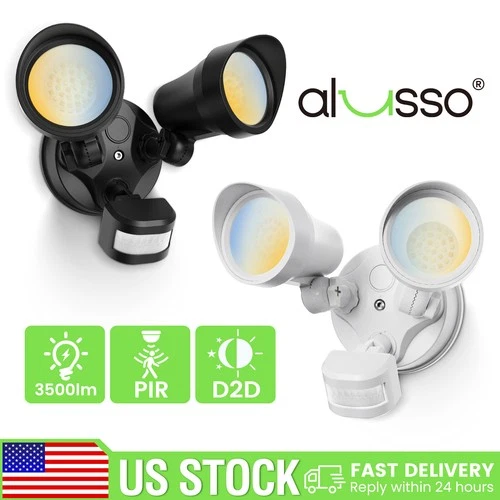 3500lm LED Security Lights PIR Motion Sensor / D2D Outdoor Yard 3CCT Wall Light