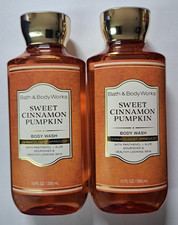 2 BATH AND BODY WORKS BODY WASH SWEET CINNAMON PUMPKIN 10 OZ NEW FALL ITEM