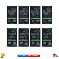 Family-Owned Pine Tar Bar Soap for Men – 3-in-1, 4.25 Oz, Dermatologist Tested
