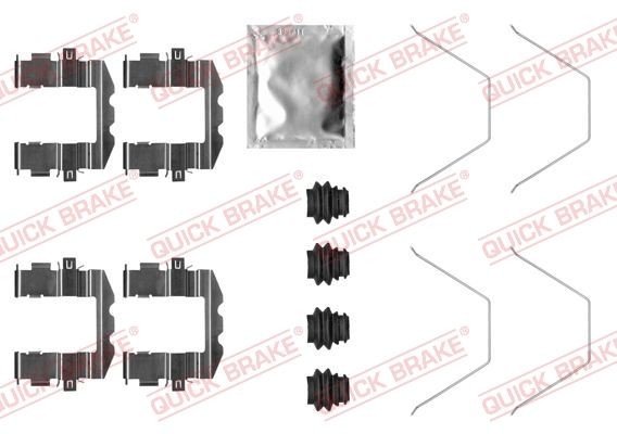 Quick Brake ZubehöRsatz, Scheibenbremsbelag 109-0057 FüR Hyundai KIA Volvo-image