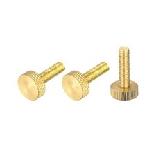 Knurled Thumb Screws, M8x30mm Flat Brass Bolts Grip Knobs Fasteners 3Pcs