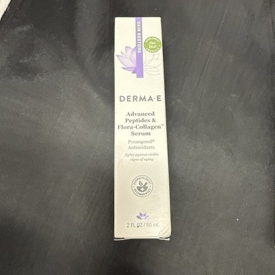 Derma E Advanced Peptide and Flora-Collagen Serum, 2 oz. exp 01/2026