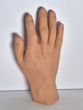 Lifesize Realistic Silicone Male Hand Prop - Poseable Mannequin Display Model