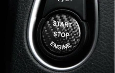 Real Carbon Fiber One-Button Start Switch Cover Trim For BMW X3 G01 X4 2018-2021