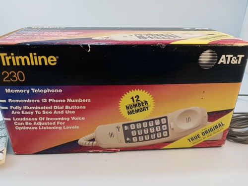 Vintage AT&T 230 TRIMLINE Memory Telephone Ivory TouchTone Manual Box UNTESTED - Picture 6 of 6