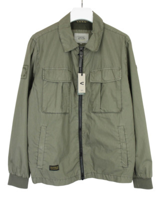 Camel Active Jacke Herren (EU) 56 Halb Gefüttert Militärgrün Reißverschluss Bund