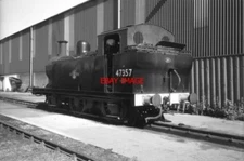 PHOTO  LMS  FOWLER 0-6-0T 47357 MAKES A FINE SIGHT AS IT STORMS SOUTH WITH A TRA