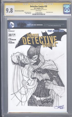 Detective Comics #20  CGC SS 9.8 Jeremt Trece Signed/Sketched cover