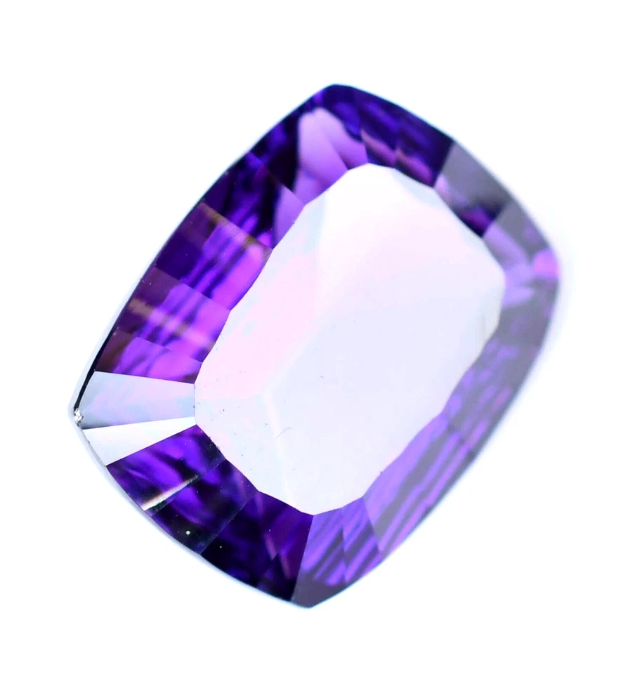 Piedra preciosa suelta certificada sin tratar amatista púrpura natural de 18,55 quilates de Uruguay Foto 3 de 4