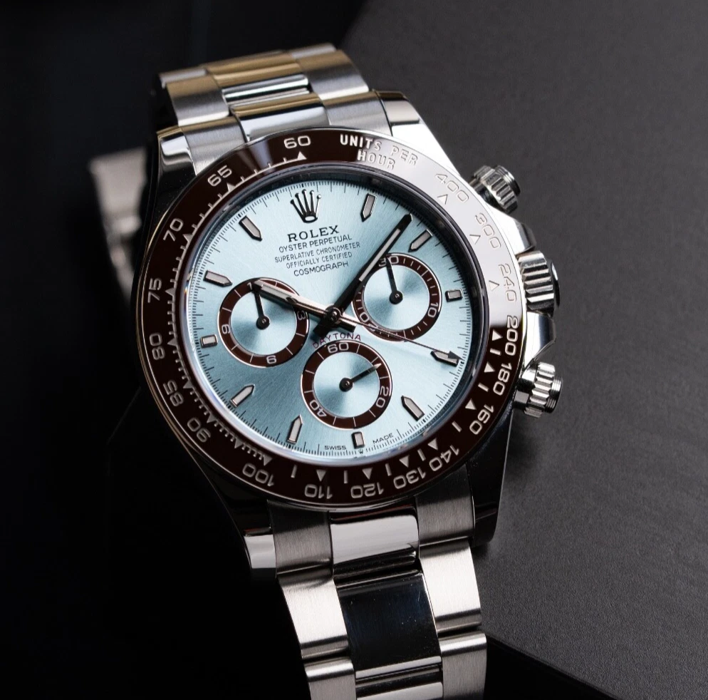 Rolex Cosmograph Daytona Ice Blue Dial Platinum 126506 Complete Set