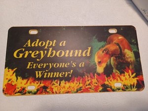 Vintage Greyhound License Plare