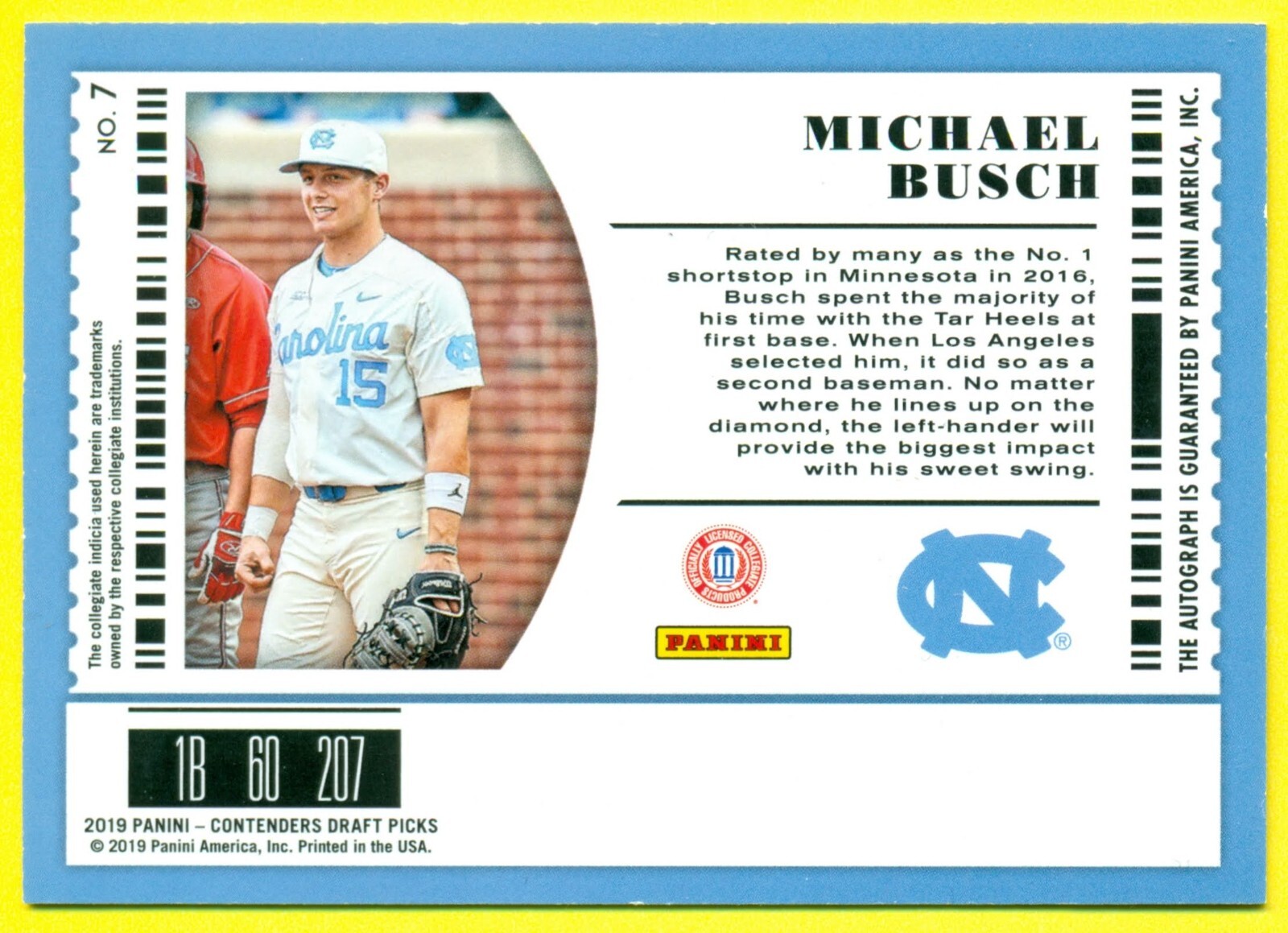 2019 Panini Contenders Draft Picks - Draft Ticket Autographs Michael ...