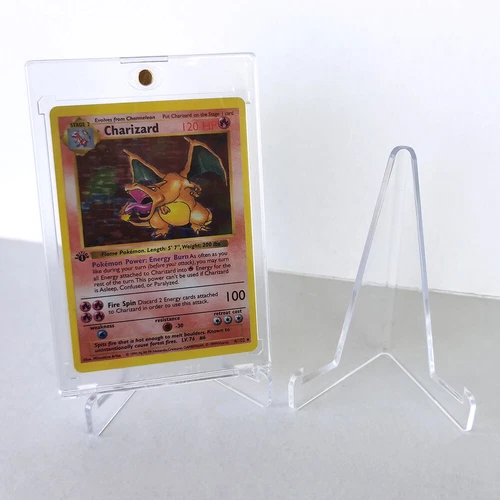 10/20/50 Pcs Clear Acrylic Trading Card Stands Coins Sports Cards Display Holder - Picture 6 of 12