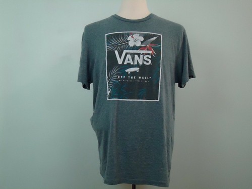 Vans Mens Print Floral Box Gray Custom 