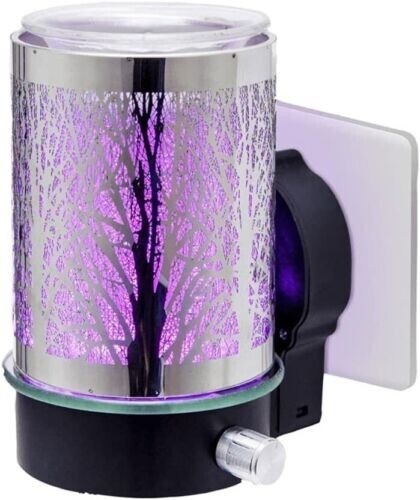 Plug In Warmer Woodland Aroma Wax Melt Burner Compact LED Lamp Multi Colour New - Picture 2 of 22