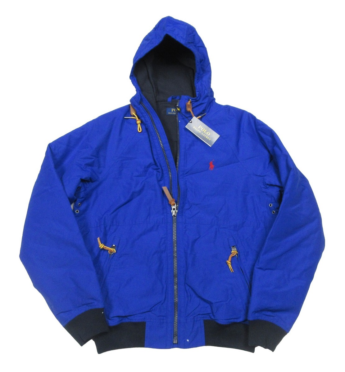 Polo Ralph Lauren Men's Royal Blue Brushed Fleece Hooded Jacket | eBay