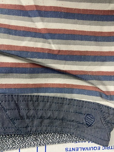 Volcom boardshort trunks men’s 28 stripe Red,white Blue stretch swim bottoms - Picture 9 of 11